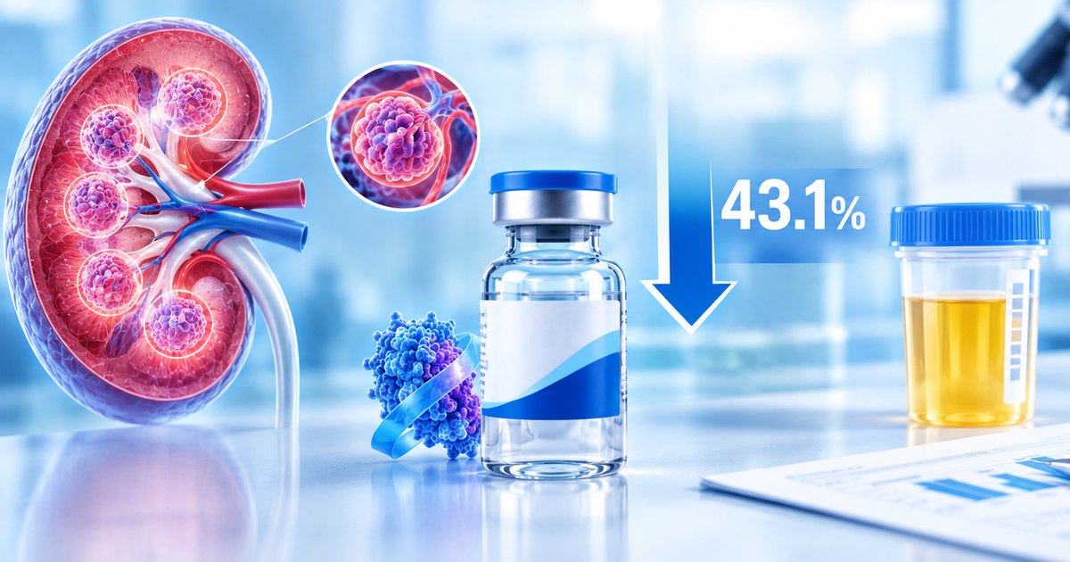 Thuốc tiêm giảm 43,1% protein niệu ở bệnh nhân viêm cầu thận IgA