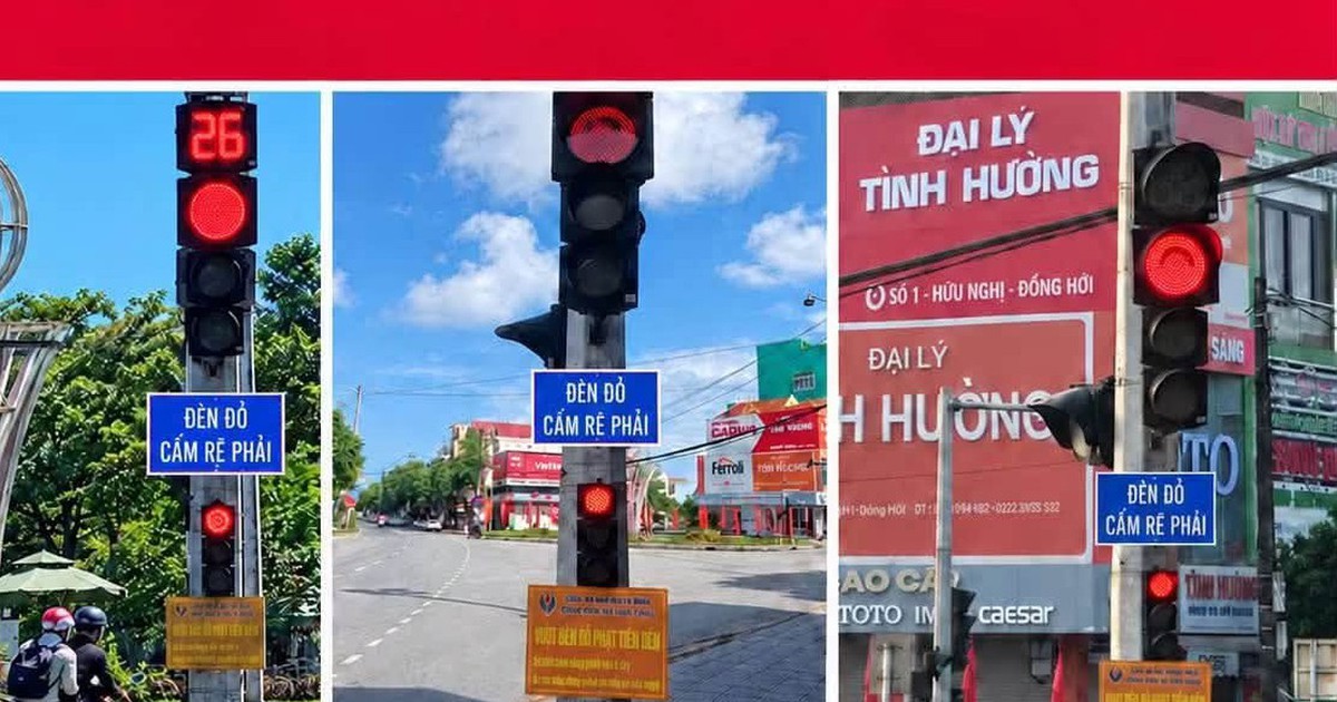 Vì sao loạt biển "Đèn đỏ cấm rẽ phải" nền xanh ở Quảng Trị bị tháo bỏ?