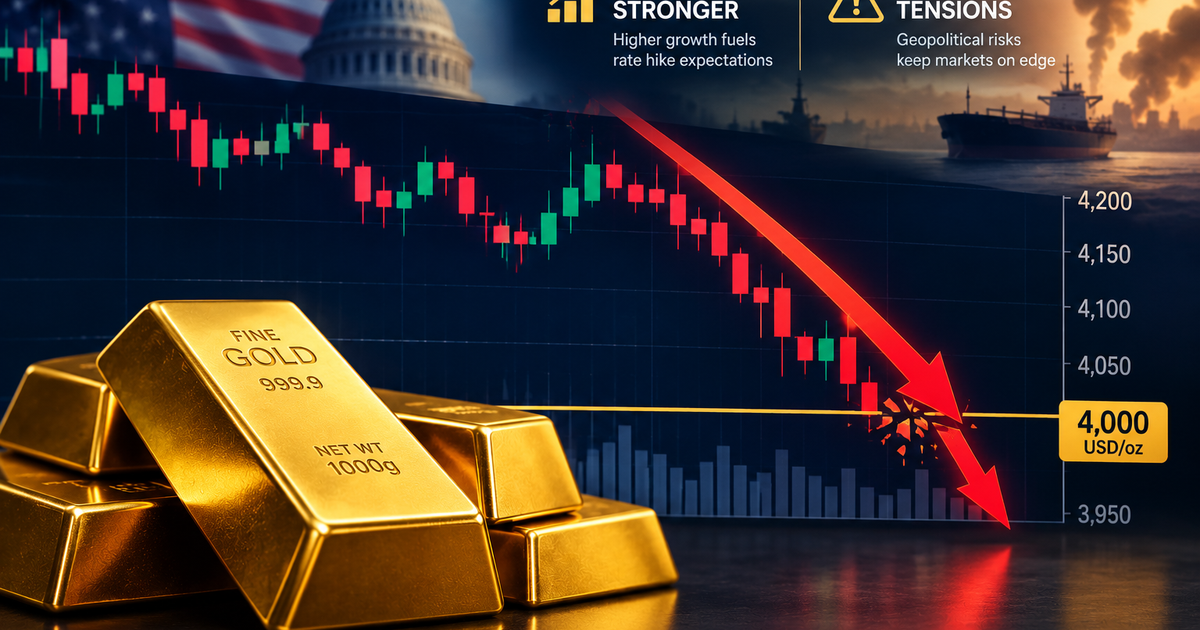 Giá vàng thế giới sáng 30/10 giảm về sát 4.000 USD
