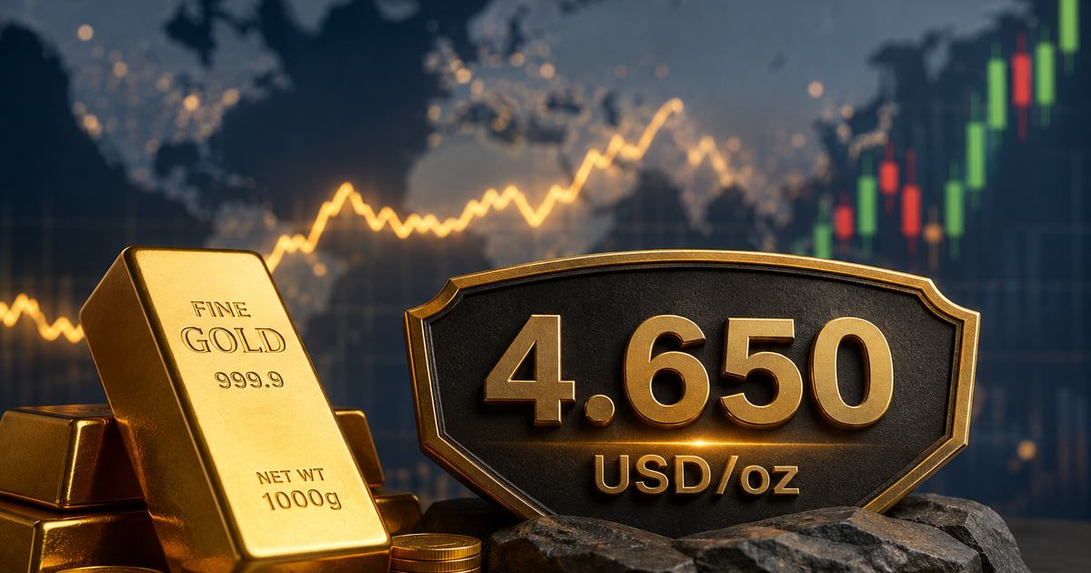 Giá vàng thế giới sáng 26/8 giữ vừng mức trên 4.650 USD