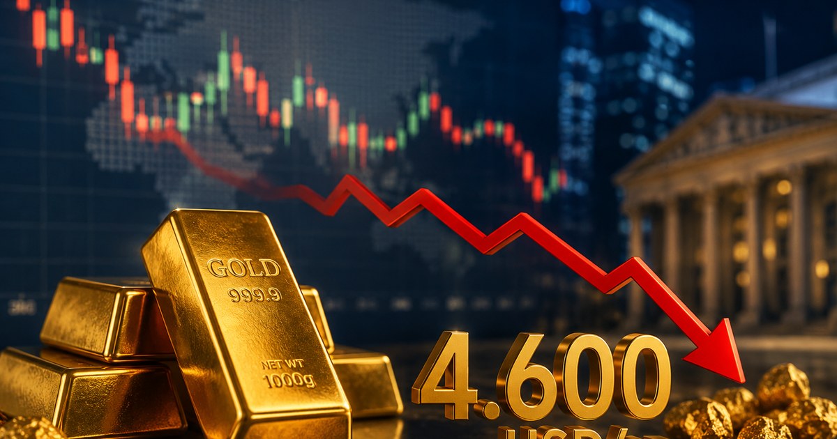 Giá vàng thế giới sáng 27/8 giao dịch quanh 4.600 USD