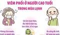 Phòng tránh viêm phổi ở người cao tuổi trong mùa lạnh