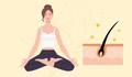 6 tư thế yoga đơn giản kích thích mọc tóc hiệu quả