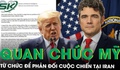 Giám đốc chống khủng bố của Mỹ từ chức để phản đối cuộc chiến tại Iran, ông Trump nói gì?