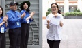 Sau môn thi cuối cùng, sinh viên tình nguyện gửi lời động viên tới hàng nghìn sĩ tử