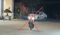 Tịch thu phương tiện, phạt tiền thanh niên 'bốc đầu' xe máy
