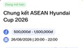 Cách mua vé xem chung kết lượt về Việt Nam - Thái Lan
