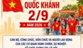 Chi tiết lịch nghỉ lễ Quốc khánh 2/9 năm 2026