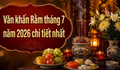 Bài văn khấn Rằm tháng 7 năm 2026 chuẩn nhất cầu gia đạo bình an