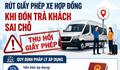 Từ 10/8, rút giấy phép xe hợp đồng khi đón trả khách sai chỗ