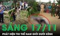 Tá hỏa phát hiện thi thể nam giới đang phân hủy trên kênh Tham Lương - Bến Cát