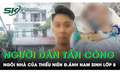 Ngôi nhà của thiếu niên hành hung nam sinh lớp 8 chấn thương sọ não bị người dân quá khích ném gạch, chất bẩn