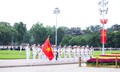 Xúc động lễ chào cờ tại quảng trường Ba Đình đúng kỷ niệm 134 năm ngày sinh Chủ tịch Hồ Chí Minh