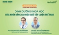 Truyền h&#236;nh trực tuyến: Dinh dưỡng khoa học - Ch&#236;a kh&#243;a n&#226;ng cao hiệu suất tập luyện thể thao