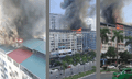 Video cháy lớn trên đỉnh của 1 dãy nhà cao tầng tại Bắc Ninh