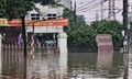 Sáng 8/10, trung tâm tỉnh Thái Nguyên vẫn chìm trong 'biển nước'