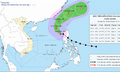 Bão Fung Wong di chuyển theo quỹ đạo trái quy luật