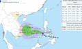 Bão số 15 được dự báo sẽ quần thảo rất lâu trên Biển Đông, gây đợt mưa lớn cho miền Trung