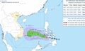 Áp thấp nhiệt đới sẽ mạnh lên thành bão trên Biển Đông vào đêm nay