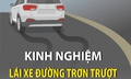 Kinh nghiệm lái xe khi đường trơn trượt