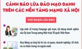 Cảnh báo lừa đảo mạo danh trên các nền tảng mạng xã hội