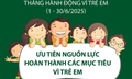 Tháng hành động vì trẻ em: Ưu tiên nguồn lực hoàn thành các mục tiêu vì trẻ em
