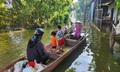 Vùng ven sông Tích ở Hà Nội ngập nhiều ngày, nước rút chậm