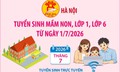Hà Nội tuyển sinh mầm non, lớp 1, lớp 6 từ ngày 1/7/2026