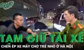 Tạm giữ tài xế xe bán tải chèn ép xe máy chở trẻ nhỏ ở Hà Nội