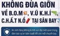 Đùa giỡn những câu này tại sân bay, hành khách có thể bị cấm bay nhiều tháng