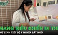Nữ sinh mang điều khiển điều hòa đến điểm thi, tiết lộ ý nghĩa đặc biệt