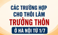 Hai trường hợp Trưởng thôn, Tổ trưởng tổ dân phố cho thôi nhiệm vụ tại Hà Nội từ 1/7