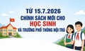 Chính sách mới cho học sinh và trường phổ thông nội trú