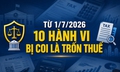 10 hành vi bị coi là trốn thuế từ 1/7