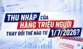 Thu nhập của hàng triệu người thay đổi như thế nào?
