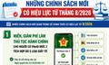 Những chính sách mới nào có hiệu lực từ tháng 8/2026?