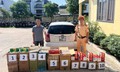 Phát hiện ô tô chở 4.500 bao thuốc lá, 24 chai rượu không rõ nguồn gốc