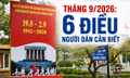 Tháng 9/2026: 6 điều người dân cần biết
