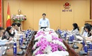 Thứ trưởng Thường trực Bộ Y tế Vũ Mạnh H&#224; l&#224;m việc với Vụ Bảo hiểm Y tế