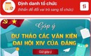 Hướng dẫn g&#243;p &#253; c&#225;c dự thảo văn kiện tr&#236;nh Đại hội XIV của Đảng tr&#234;n ứng dụng VNeID