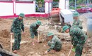 Phát hiện thêm nhiều hài cốt liệt sĩ trong khuôn viên ngân hàng