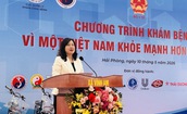 Bộ trưởng Đào Hồng Lan dự chương trình khám bệnh miễn phí 'Vì một Việt Nam khỏe mạnh hơn 2026' tại Hải Phòng