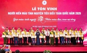 Tôn vinh 100 người hiến máu tiêu biểu toàn quốc: Lan tỏa những câu chuyện đẹp về tình người