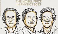 Giải Nobel Vật l&#253; 2023 vinh danh 3 nh&#224; khoa học Mỹ, Đức v&#224; Thụy Điển