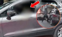 Truy bắt nghi phạm chặn đầu ôtô ở Hà Nội, dùng dao đâm liên tiếp tài xế
