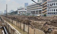 Hà Nội: Cận cảnh tiến độ đường nối Phạm Hùng – Lê Đức Thọ