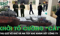 Khởi tố Cường “Cát”, thu giữ vũ khí và ma túy khi khám xét công ty ở Quảng Ninh