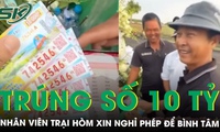 Khoảnh khắc nam tài xế trại hòm vỡ òa vì trúng độc đắc 10 tỷ, quyết định xin nghỉ phép để…bình tâm