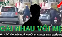 Ô tô chèn ngã người đi xe máy trên Quốc lộ, tài xế nói do cãi nhau với mẹ