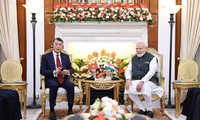 Thủ tướng Lê Minh Hưng hội đàm với Thủ tướng Ấn Độ Narendra Modi